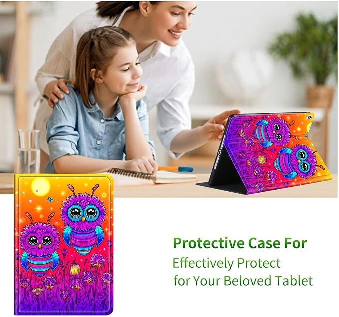 for Samsung Galaxy Tab S5e 10.5" 2019 SM-T720/T725 Case | Slim Leather Smart Cover with Multi-Angle Anti-Slip Stand [Auto Wake/Sleep] Shell for Women Men, Honey Sunset