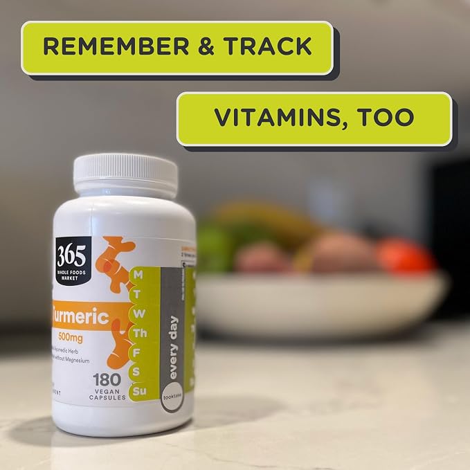TOOKTAKE Daily Tracking Stickers/3 Pck for Vitamins & Medication in Any Form,Vitamin Organizer,Easy Pill Tracker,Daily Pill Organizer,Medicine Organizer,Weekly Pill Box,7 Day Week, AM/PM,Day & Night