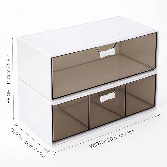 2Pack Bandage Storage Organizer -Large Capacity First Aid Organizer - 4Compartments Bandaid Holder-Medicine Cabinet Storage for Cotton Swab, Paper Clips,Pills,Flip Cover (White)