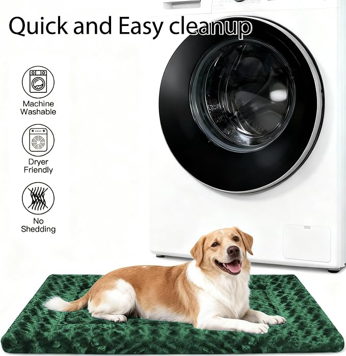 Dog Bed Mat - Dog Crate Pad - Reversible Dog Mat for Pet Comfort - Soft Bed Pads with Dual-Sided Design for All Seasons - Durable, Machine Washable Mat for Crates, Travel, and Home