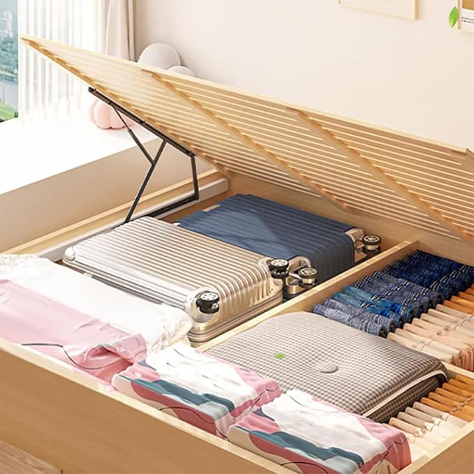 No‑Pump Vacuum Storage Bags, Large Storage Compression Bags, Heavy-Duty Press & Seal For Clothes, Press & seal, no pump needed. Saves 80% space, Perfect for bulky bedding (2 pcs M)