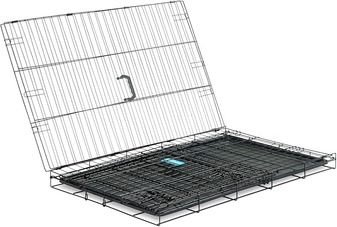 Carlson Pet Products Single Door Metal Dog Crate, Intermediate 36" Dog Crate for Medium to Large Dogs, Foldable Collapsible Dog Kennel with Removable Tray, Portable Wire Dog Cage for Training & Travel