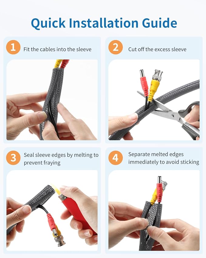 Yecaye 10ft - 1/2 inch Cord Protectors from Pets no Chew, Grey | Split Cable Management Sleeves, Wire Loom Tubing for TV USB Cord Protector, Cord Covers for Pets Bite-Resistant