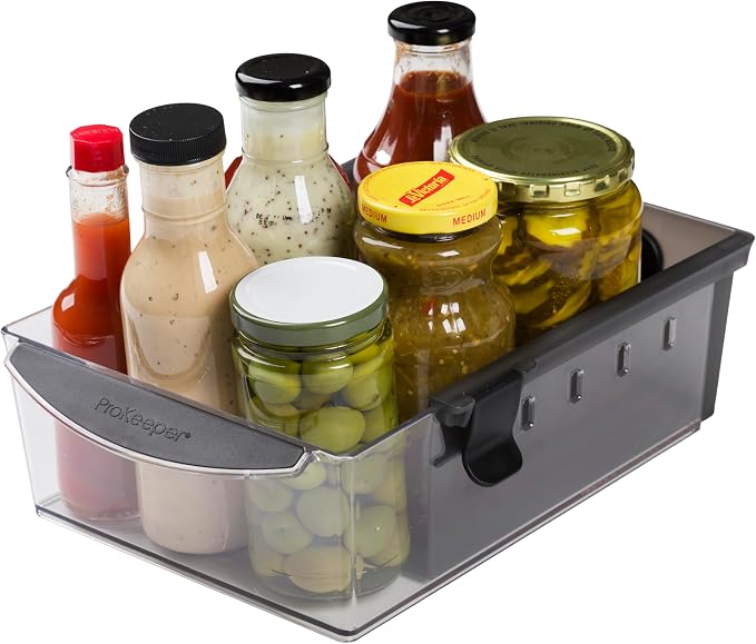Progressive ProKeeper+ Pantry & Refrigerator Storage Containers – Modular Bins and Organizers (Expandable Bin, 13.6"L x 8.8"W x 3.6"H)