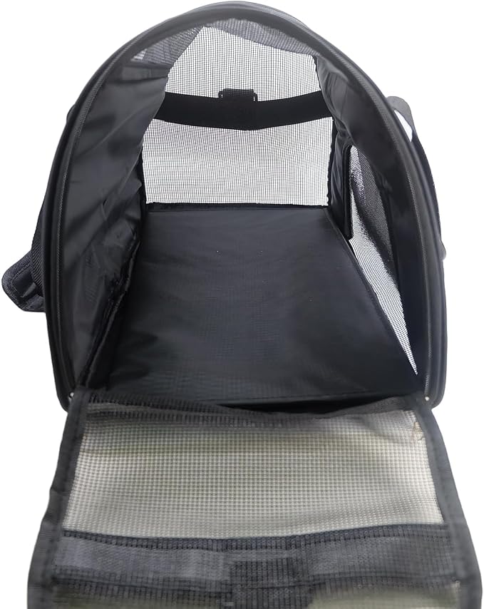 ZaneSun Cat Carrier,Soft-Sided Pet Travel Carrier for Cats,Dogs Puppy Comfort Portable Foldable Pet Bag Airline Approved (Medium-Black)