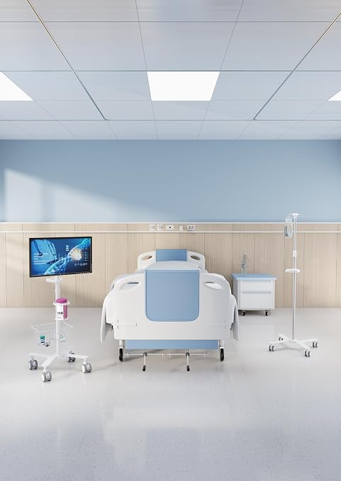 Mount Plus White Universal Medical Wipe Holder Installed on Mobile Cart Pole | Heavy Duty Wall Mount Good for Kitchen Bathroom Household Office Classroom Gym Hospital Clinic