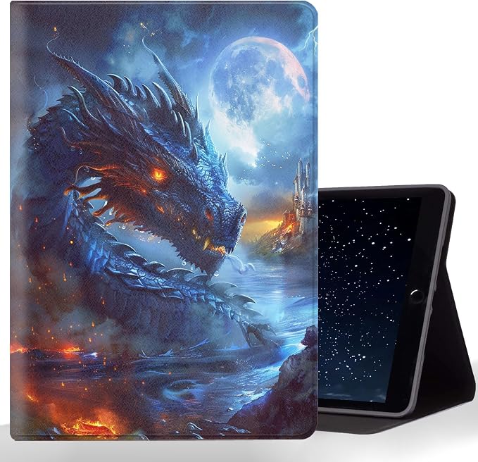 Tablet Case for iPad Air 11 Inch M3/M2 (2025/2024),iPad Air 5th/4th Gen (2022/2020),Shockproof Protective Cover with Stand,Auto Wake/Sleep,Dragon