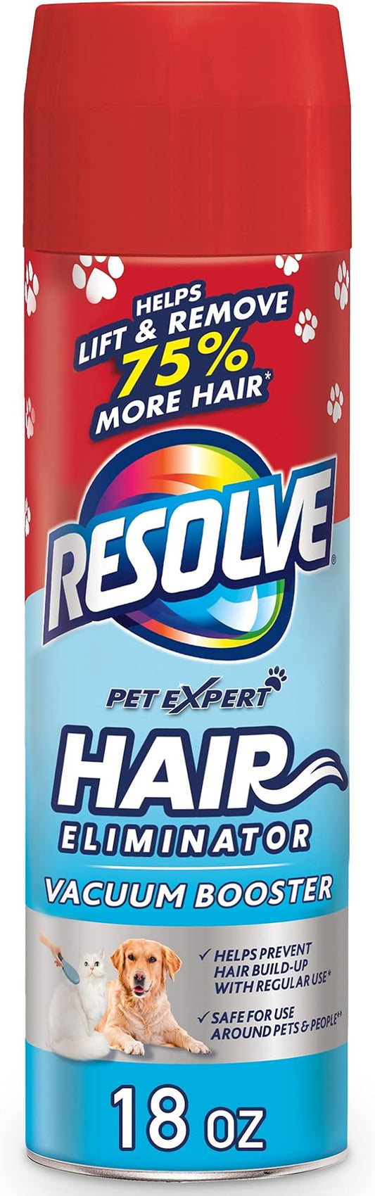 Resolve Pet Hair Eliminator Carpet Cleaner & Vacuum booster, 18 Oz