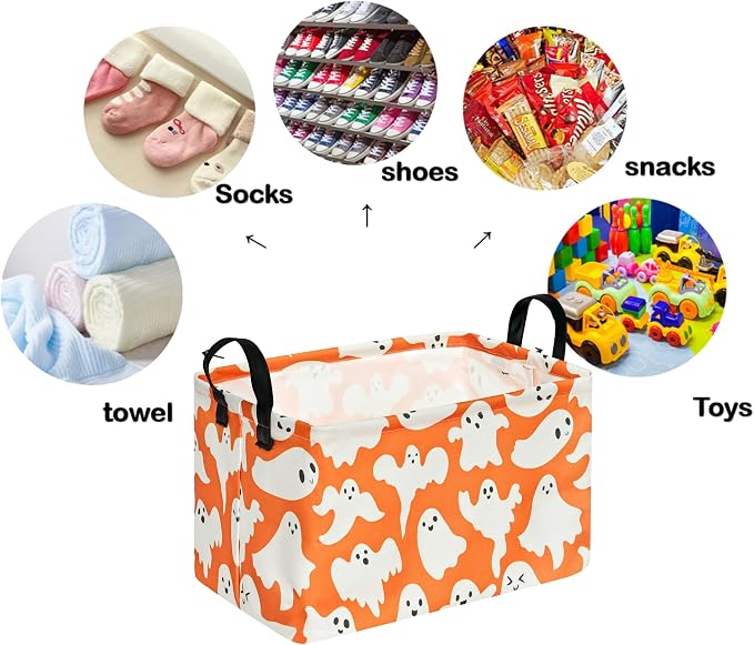 Rectangle Gift Storage Basket Home Shelf Storage Basket Organizer Box Clothes Laundry Hamper Nursery Basket Laundry Basket with Handles