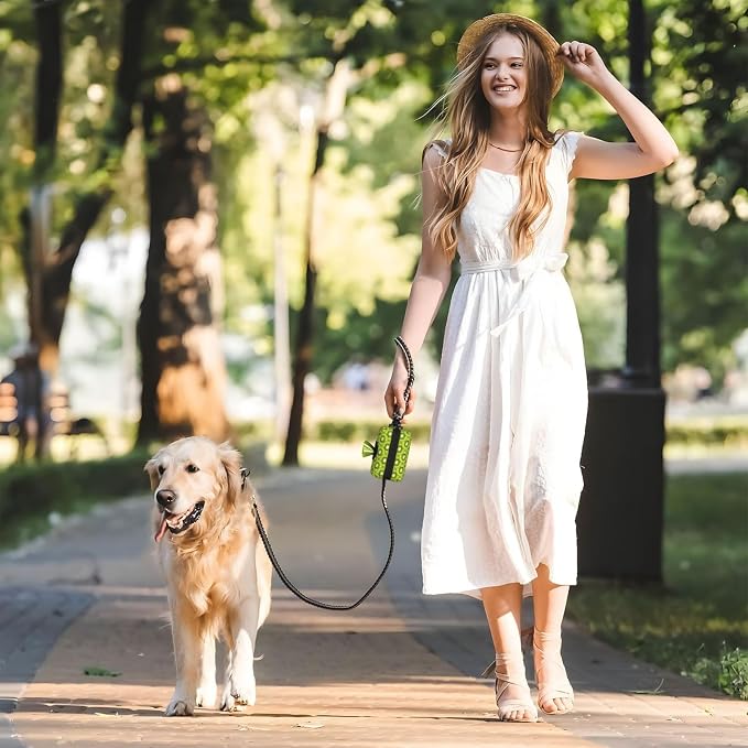 Kiwi Slices Pet Waste Bag Dispenser 0.2L | Portable Dog Poop Holder Waste Bag With Zipper Park Doggy Walking Accessory