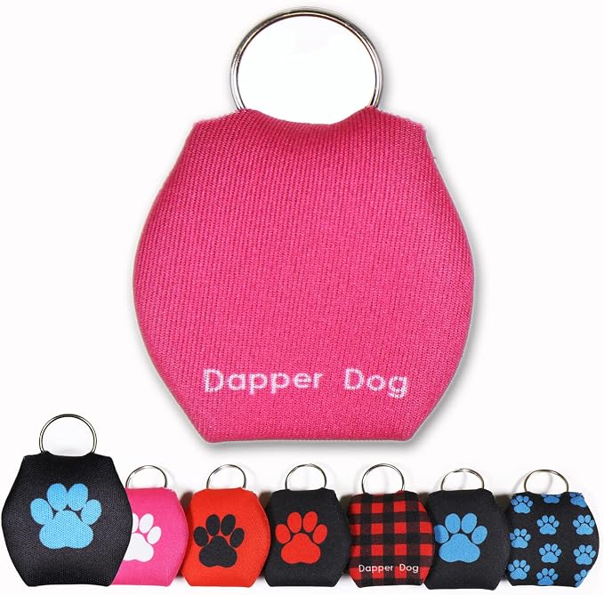 Dapper Dog - Dog Tag Silencer with Tag Ring (Pink)