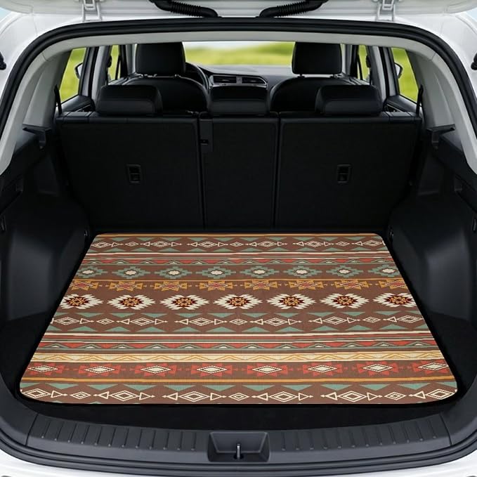 Howilath Southwest Tribal Car Trunk Liner Non-Slip Rear Trunk Cover Auto Interior Accessories Fits Most Sedan & SUV, 29"x39"