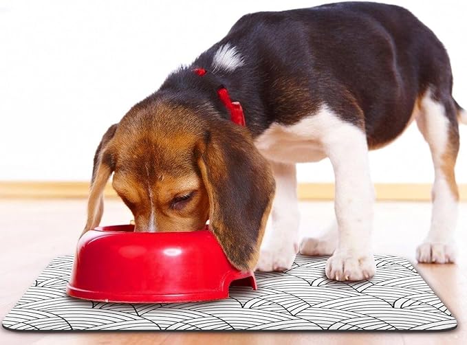 Bohemia Waterproof Pet Feeding Mats - 16 * 24 inch for Dog and Cat Food and Water Bowls
