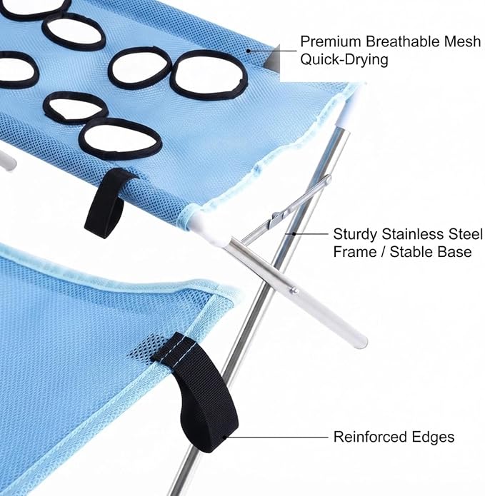 Dog Hammock for Grooming, Portable Pet Bathing Hammock(Black) | Hanging Harness with Eight Holes, Breathable Mesh,Suitable for Small Dogs and Cats Washing Picking Ears Nail Clipping Home