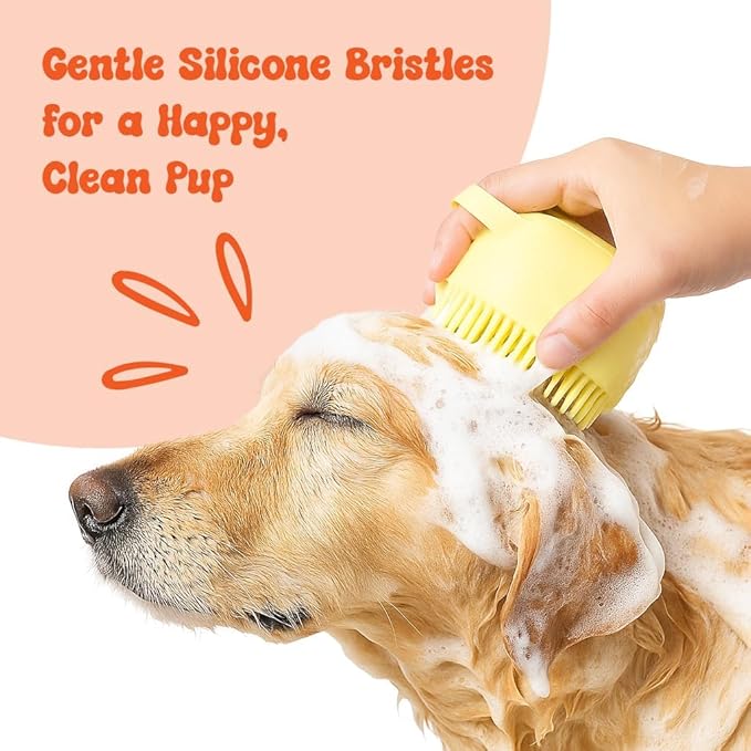 Pets Bath Brush,Scrubber for Bath, Dog and Cat Shampoo Brush,Washing/Shower Brush