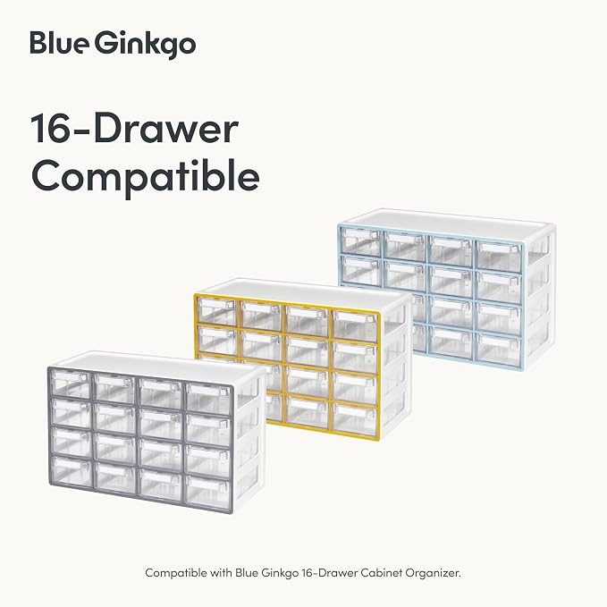 Blue Ginkgo 16-Drawer Cabinet Dividers, 16-Pack