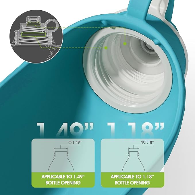 SUPERDESIGN Dog Water Bottle, Portable Dog Water Bottle for Small to Large Dogs, Leak Proof Dog Travel Water Bottle, Large Leaf Travel Water Bowl for Dogs and Dog Walking Accessories (19.6OZ, Blue)