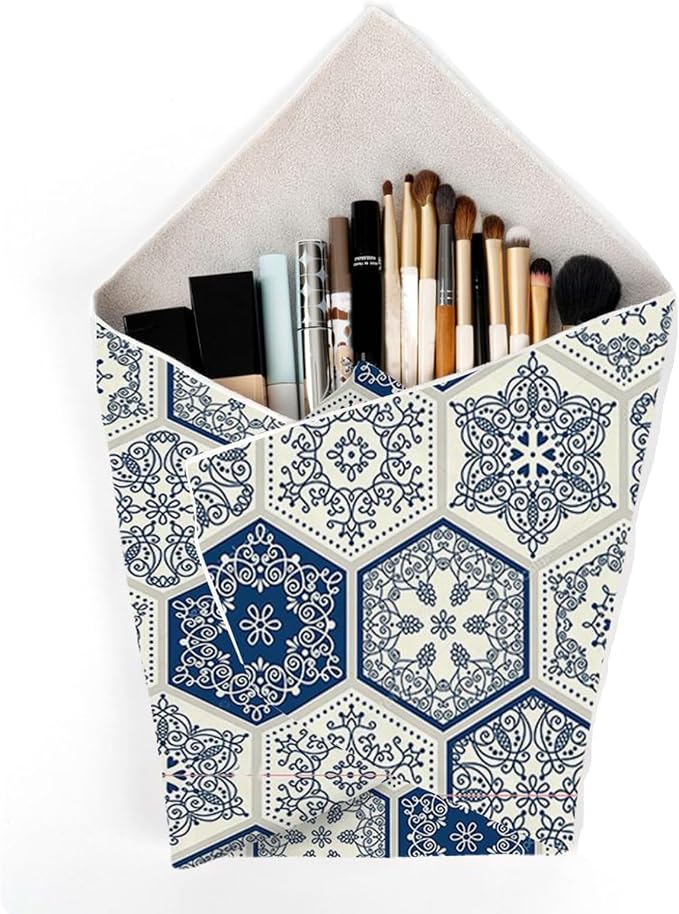 22inch*22inch Magic Self-Adhesive Wrap Bag for Makeup,Protective Anti-Scratch Lens Wrap,Multifunctional Dustproof Wrap Storage Organizer Cloth for Travel,Camera (blue)
