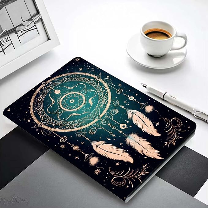 for Samsung Galaxy Tab S9 11" 2023(SM-X710/X716B/X718U) Tablet Case,Premium Leather Folio Stand Auto Wake/Sleep,Multiple Viewing Stand,Retro Dreamcatcher