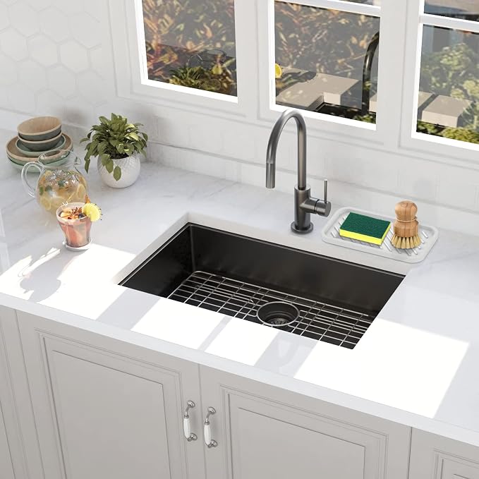 Silicone Sponge Holder-Large Thick Durable 10" Sink Organizer Tray-Kitchen