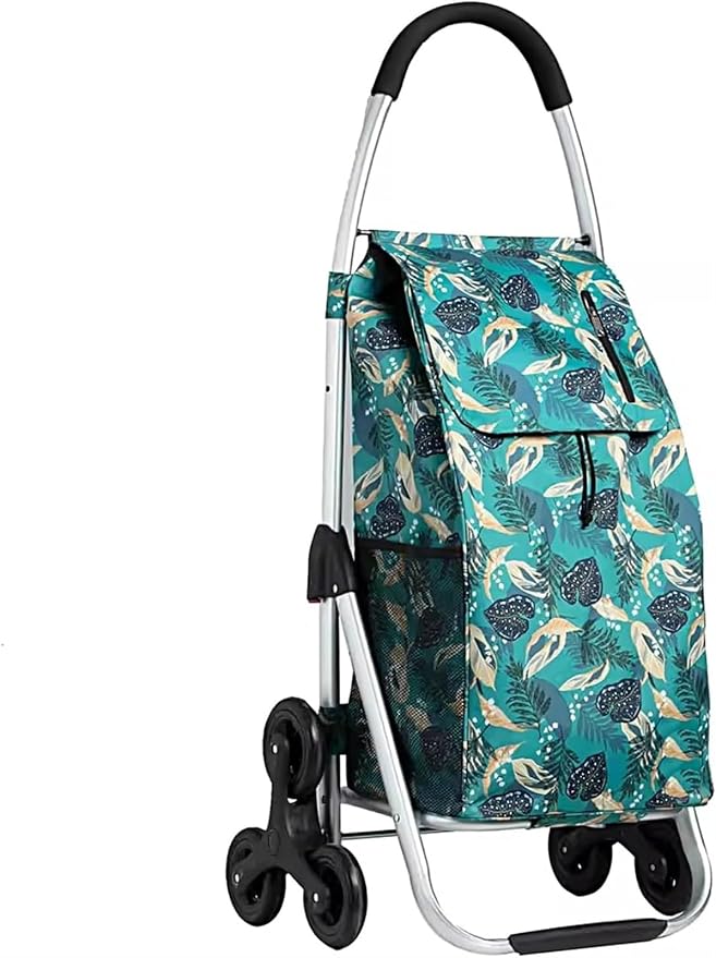 Shopping Carts for Groceries Rolling Utility Cart, Waterproof Removable Canvas Bag for Laundry Grocery, Shopping, Baggage, Picnic(A)