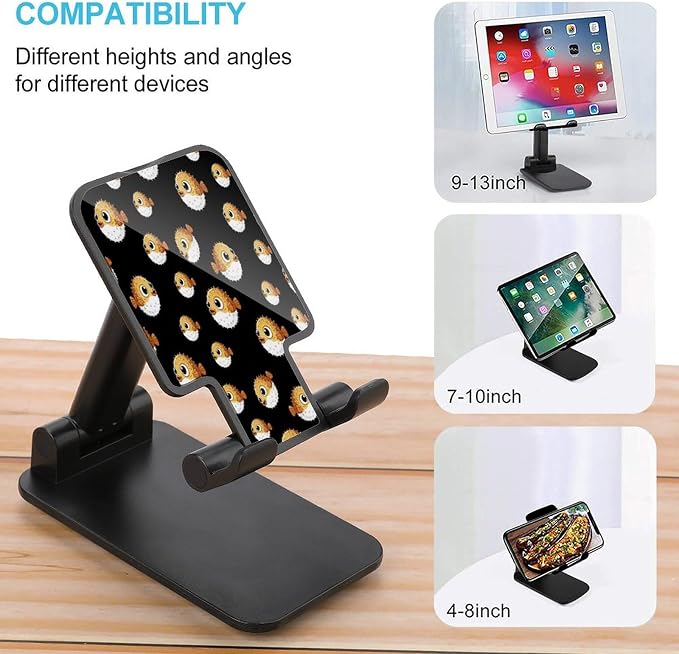 Desktop Adjustable Blowfish Fugu Puffer Fish Cell Phone Stand | Phone Holder, with Non Slip Base, Compatible with 4"-13" Smartphones Tablet, Travel Office