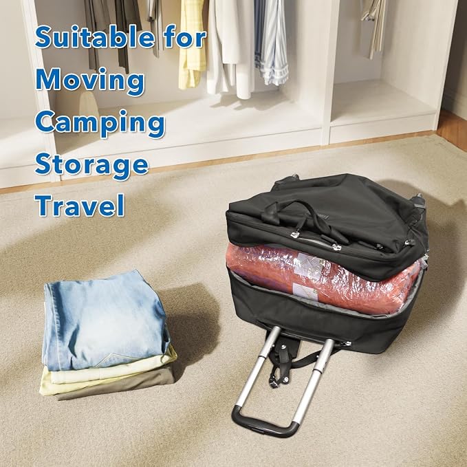 Vacuum Seal Bags for Clothing Travel & Home Storage, travel vacuum bags with pump, Store Blankets, Comforters, Pillows, Seasonal Clothes Compactly,36 Pack With Electric Pump