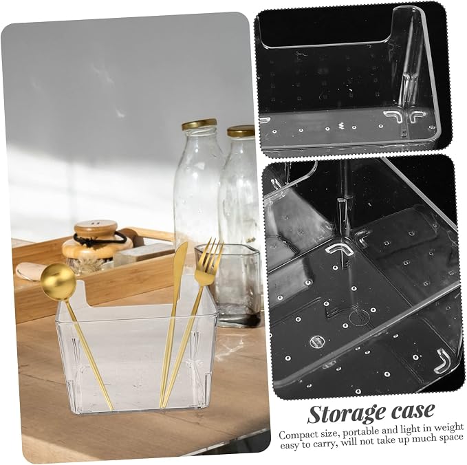 3pcs Pet Plastic Drawer Dividers Bathroom Drawer Organizers for Cosmetics Stackable Storage Bins