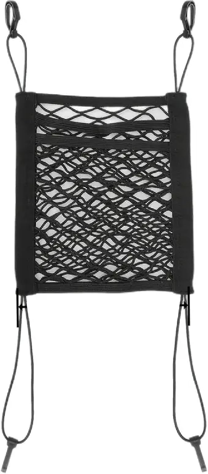 SEDLAV Pet & Kid Barrier, Seat Back Net Bag with Phone Holder, Scalable Seat Pockets, Lightweight Elastic Marginal Band for No Chaos Storage