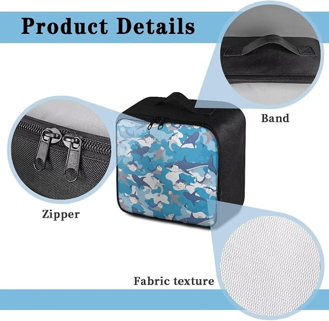 First Aid Bag Empty Large Shark Medical Storage Bag Pattern Emergency Survival Pouch Bag for Camping Hiking Home Travel Empty First Aid Pouch for School Kids College Student