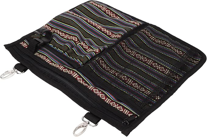 Dog Cage Storage Bag, Washable Cat Cage Hanging Storage Bag for Pets, Canvas Pet Organizer with Multiple Pockets and Dual Hooks for Dog Crate Accessories