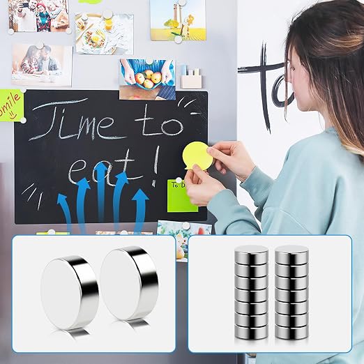 8x3mm Small Neodymium Magnets for Crafts 100 Pack, N35 Grade 1.5lb | Mini Magnets Refrigerator, for 3D Printing, for Diy Projects, for Fridge, Tiny Round Rare Earth, Little Button Strong