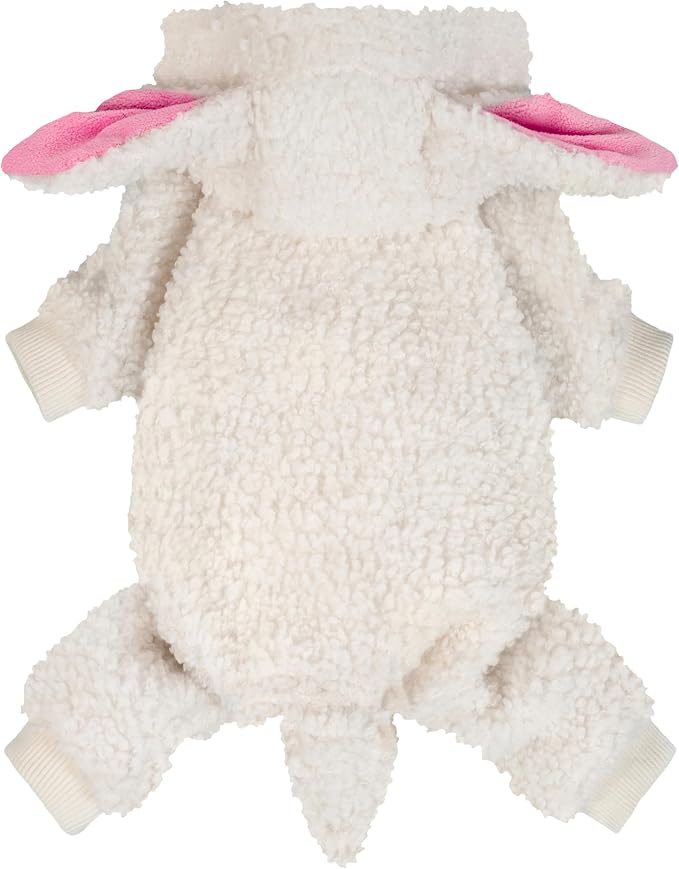 Fitwarm Halloween Sheep Dog Costumes, Funny Clothes for Small Dogs Boy Girl, Pet Apparel, White, Pink, Large