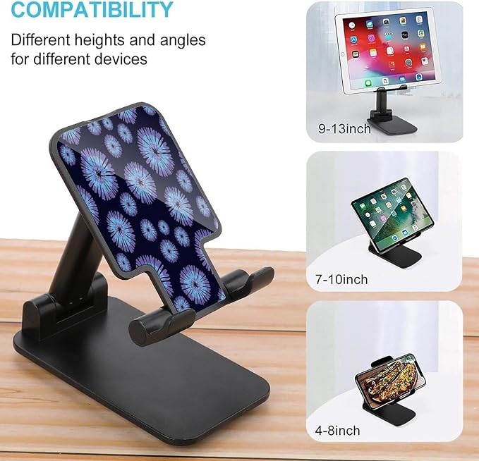 Universal Adjustable Tie Dye Blue Purple Phone Stand