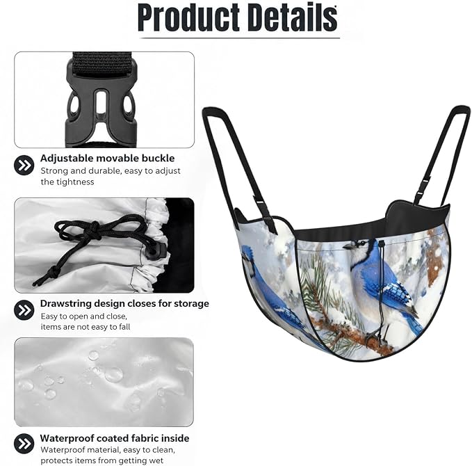 Blue Jay Car Seat Organizer-Backseat Storage Bag for Travel | Waterproof Durable. Holds Snacks Gear Essentials. Fits Most Cars.