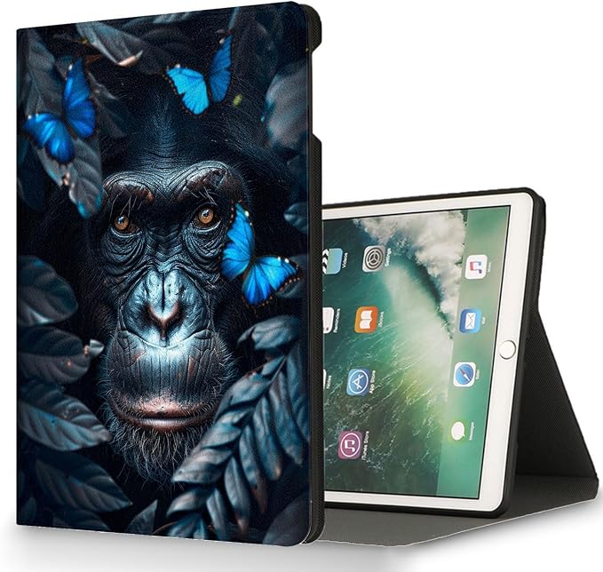 for Samsung Galaxy Tab A9 Plus/A9+ 5G 11 Inch 2023 Model X210/X215/X216/X218 Tablet Case,Auto Wake/Sleep,Adjustable Stand Protective Cover - Purple Moth Moon Star