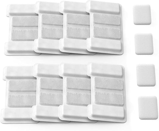 Cat Water Fountain Filters - 8 Pack Replacement Filters & 4 Pack Replacement Pre-Filter Sponges Set for Automatic Pet Fountain, Multi-Pet Household Friendly,Keep Drinking Fresh