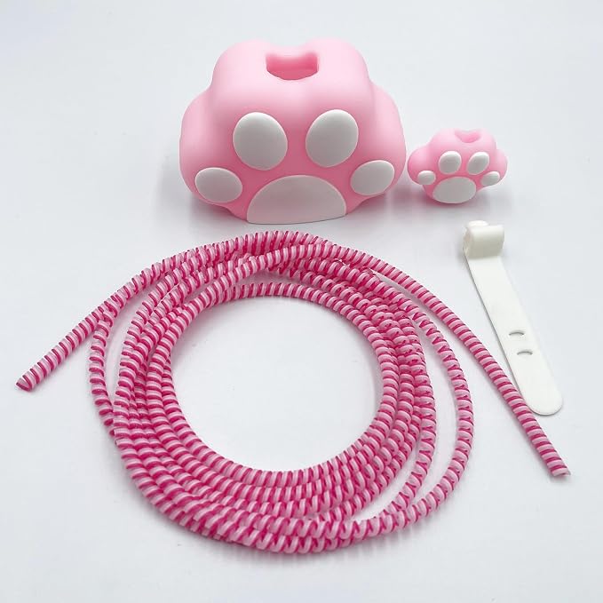 ZOSTLAND 5 in 1 DIY 18W 20W Heart Shape Protector Data Cable USB Charger Line Earphone Wire Saver Organizer Compatible with iPhone 11 12 13 14 15 Pro Max