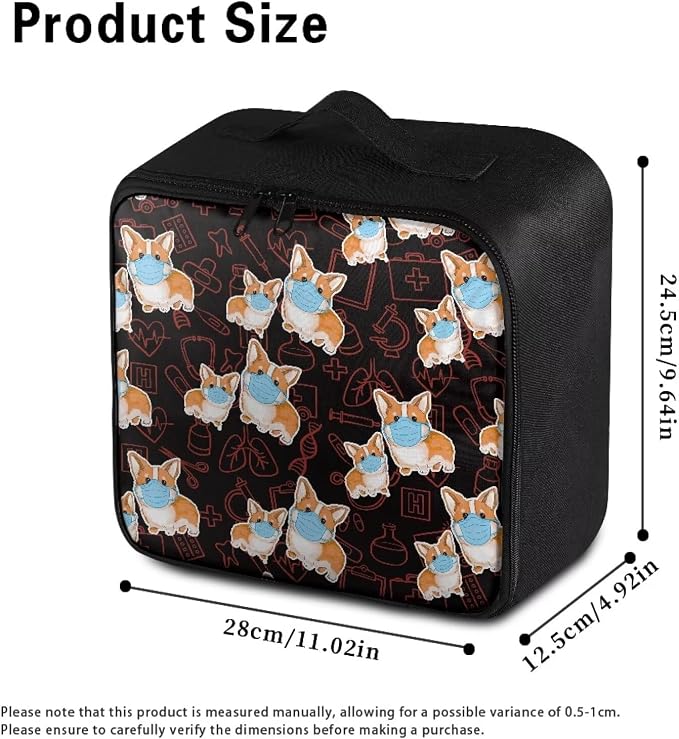 Corgi First Aid Kit Bag Empty Cute First Aid Bag Empty Medium Medicine Storage Bag Portable Medication Travel Bag for College Dorm School Kids Medical Bag Empty Medium Pouch