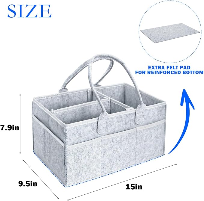 Klawdsky Pet Grooming Tote Bag, Dog Storage Organizer for Grooming Supplies Multiple Pockets, Lightweight and Durable Design (Bag Only)