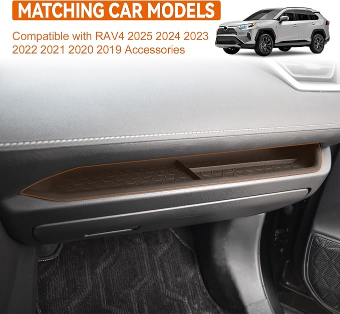 Glove Box Dividers for Toyota RAV4 2025-2019 | Interior Insert Organizer , PET Divider, Storage Space Accessories