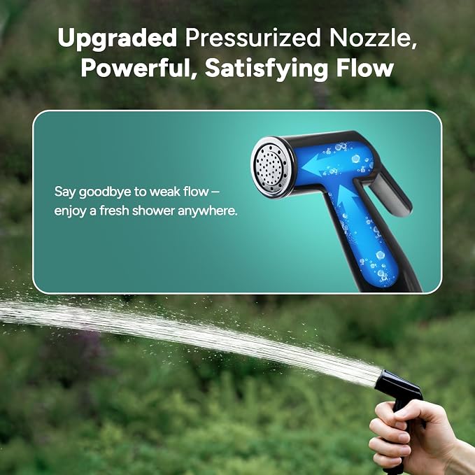 DR.PREPARE Portable Shower for Camping, 4/5 Gallons Camping Shower Bag, Portable Outdoor Shower with Pump for Hiking, Climbing, Pet Cleaning, Car Washing, Beach & Emergency