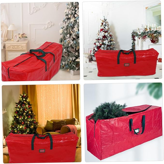 VICASKY Christmas Tree Storage Bag with Zipper and Carry Handles Large Non-woven and Pet Material Dust-resistant Holiday Tree Organizer for Decorations