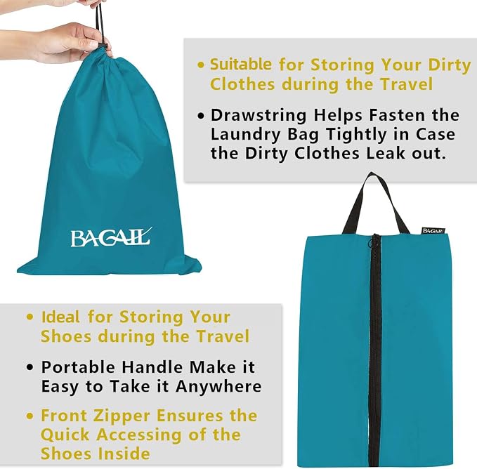 BAGAIL 8 Set/9 Set Packing Cubes Luggage Packing Organizer for Travel, Suitcase Packing Bags for Travel Accessories