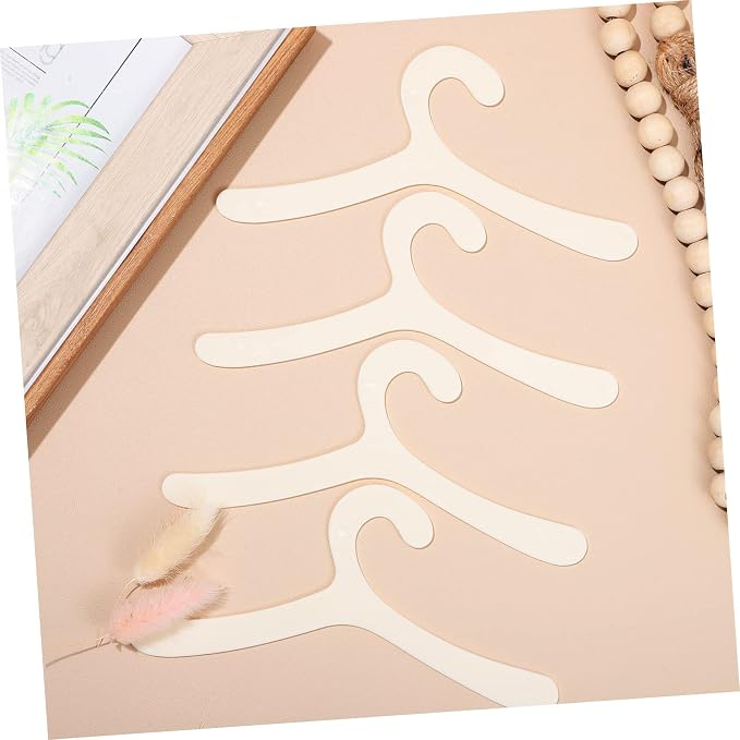 Toyvian 40Pcs Pet Clothes Hangers for Small Pets Lightweight Dog Clothing Racks Neat Organizers for Cat Apparel Closet Storage