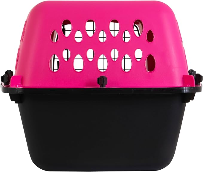 Petmate Pet Porter Fashion Dog Kennel 23in, Hot Pink, for Pets up to 15lbs | Made in USA