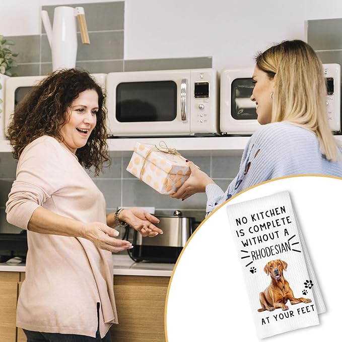 Rhodesian Ridgeback Dog Kitchen Towels, Rhodesian Ridgeback Gifts for Women Dish Tea Towels for Kitchen Decor, Dog Lover Gifts Decorative Hand Towel, 16x24 Inches