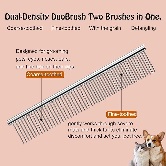 AONEGOLD Pet Hair Glove Removal & Deshedding Comb for Cats and Dogs, Electrostatic Magic Brush for Furniture Laundry Car Seat Reusable Pet Hair Remover Tool Cleaning Supplies(Gloves + Comb)