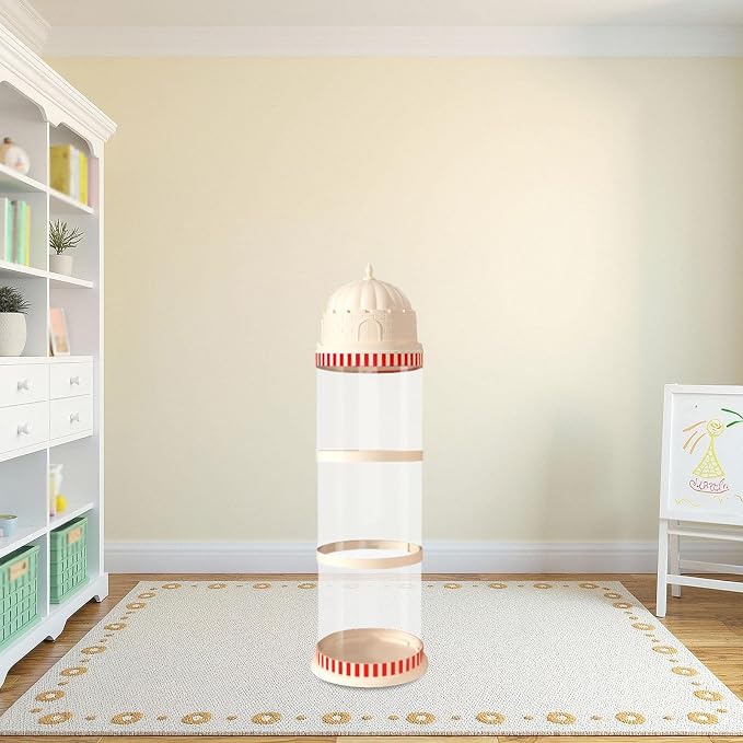 Toy Organizer Zoo Toy Holder Space Save Storage Cage Playhouse PP Material Suitable for Children Bedroom Nursery, 3 Layers