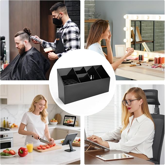 Scissor Holder Barber Station Organizer, for Barbershop and Home Organization, Salon Essentials for Hair Stylists，Can Store Shear, Combs, Razors, Brushes...
